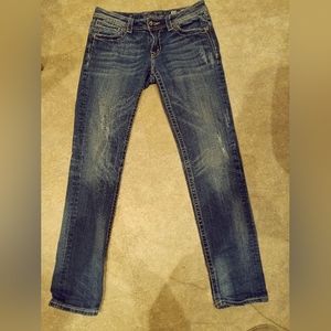 Miss Me Womens Size 30 Skinny Jeans Angel Wings Cross distresed JP5117SK-2